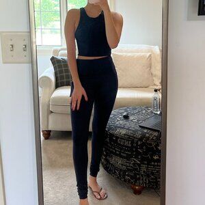 Athleta "SOFTLUXE" Navy Workout Set